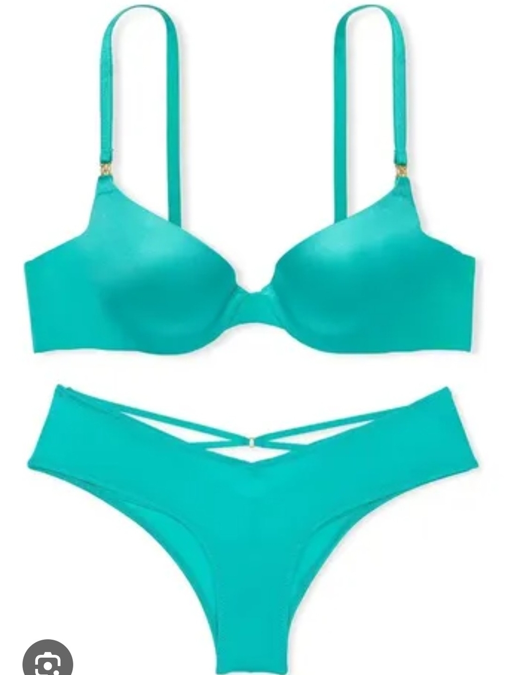 VS Teal Green Bra & Panty Set